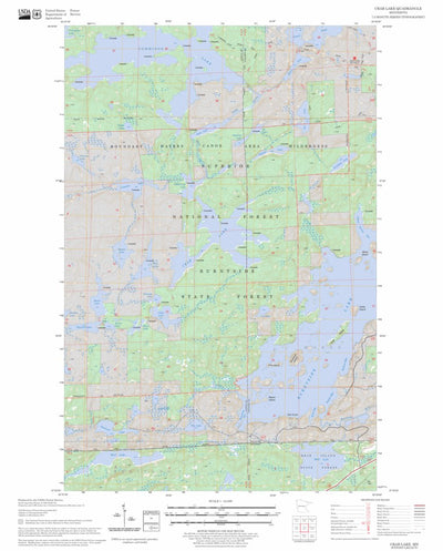 US Forest Service - Topo Crab Lake, MN FSTopo Legacy digital map