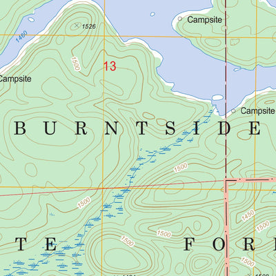 US Forest Service - Topo Crab Lake, MN FSTopo Legacy digital map