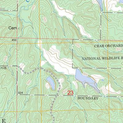 US Forest Service - Topo Crab Orchard Lake, IL FSTopo Legacy digital map