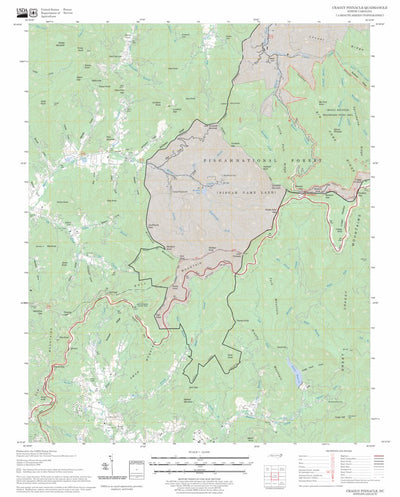 US Forest Service - Topo Craggy Pinnacle, NC FSTopo Legacy digital map