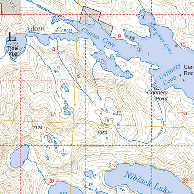 US Forest Service - Topo Craig A-1, AK FSTopo Legacy digital map