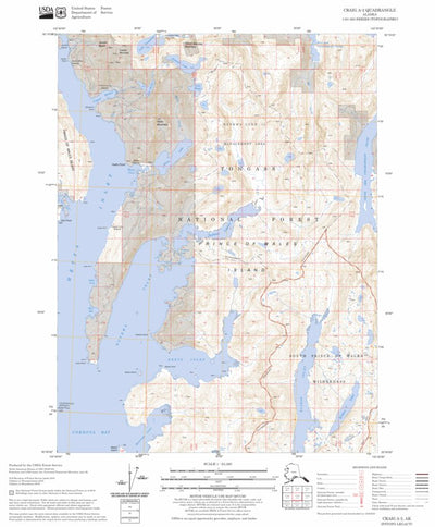 US Forest Service - Topo Craig A-2, AK FSTopo Legacy digital map