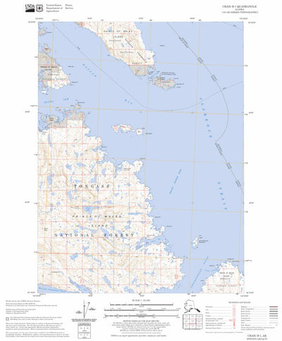 US Forest Service - Topo Craig B-1, AK FSTopo Legacy digital map