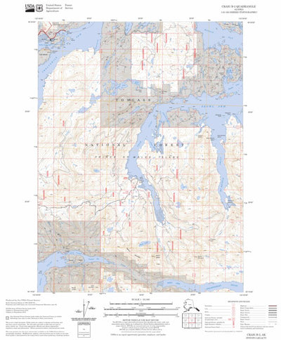 US Forest Service - Topo Craig B-2, AK FSTopo Legacy digital map