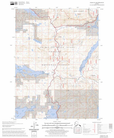 US Forest Service - Topo Craig B-3, AK FSTopo Legacy digital map