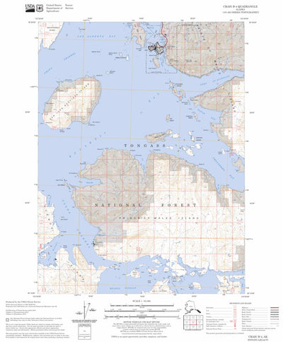 US Forest Service - Topo Craig B-4, AK FSTopo Legacy digital map