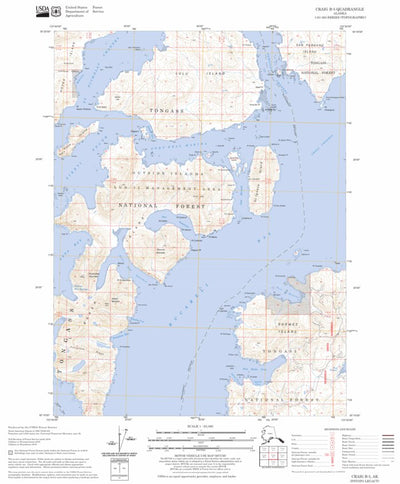 US Forest Service - Topo Craig B-5, AK FSTopo Legacy digital map