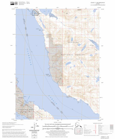 US Forest Service - Topo Craig C-1, AK FSTopo Legacy digital map