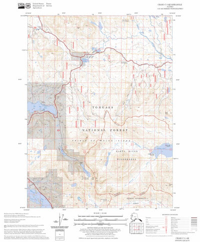 US Forest Service - Topo Craig C-3, AK FSTopo Legacy digital map