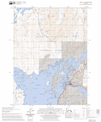 US Forest Service - Topo Craig C-4, AK FSTopo Legacy digital map