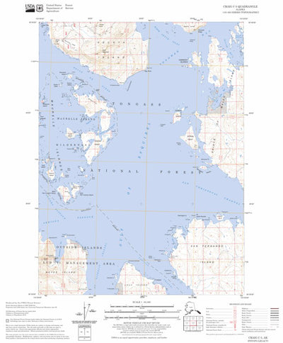 US Forest Service - Topo Craig C-5, AK FSTopo Legacy digital map