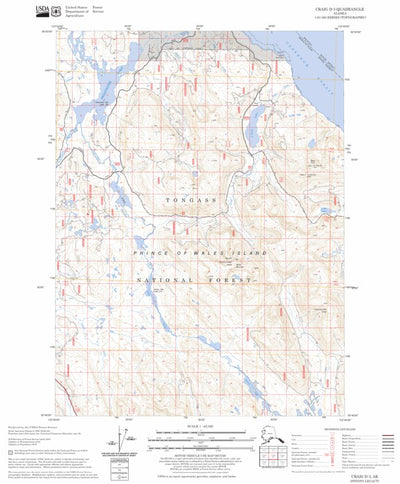 US Forest Service - Topo Craig D-3, AK FSTopo Legacy digital map