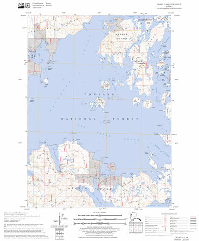 US Forest Service - Topo Craig D-5, AK FSTopo Legacy digital map
