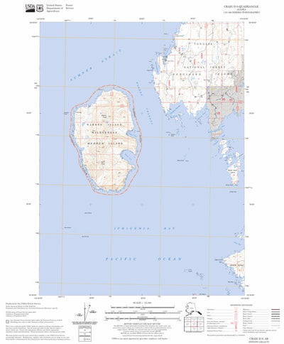 US Forest Service - Topo Craig D-6, AK FSTopo Legacy digital map
