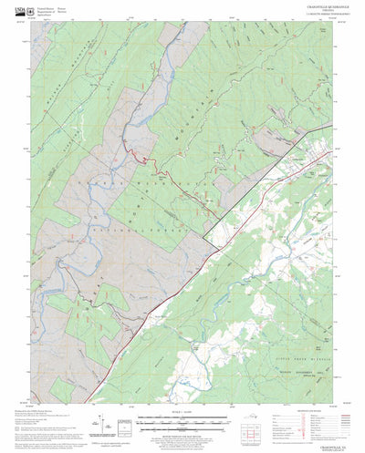 US Forest Service - Topo Craigsville, VA FSTopo Legacy digital map