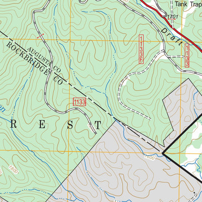 US Forest Service - Topo Craigsville, VA FSTopo Legacy digital map