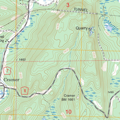 US Forest Service - Topo Cramer, MN FSTopo Legacy digital map