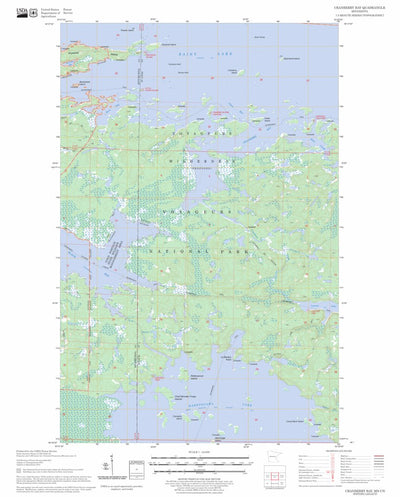 US Forest Service - Topo Cranberry Bay, MN FSTopo Legacy digital map