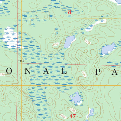 US Forest Service - Topo Cranberry Bay, MN FSTopo Legacy digital map