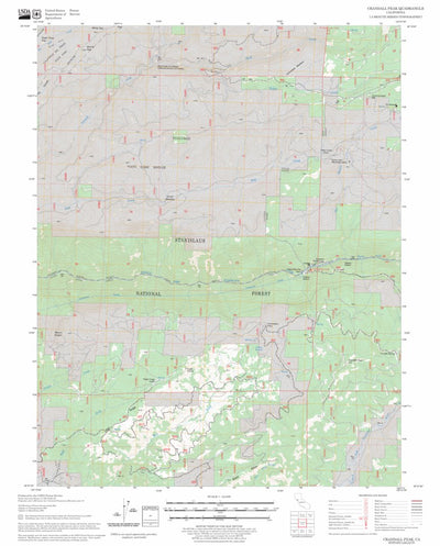 US Forest Service - Topo Crandall Peak, CA FSTopo Legacy digital map