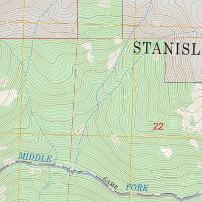 US Forest Service - Topo Crandall Peak, CA FSTopo Legacy digital map