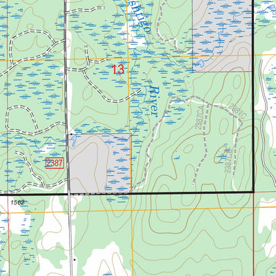 US Forest Service - Topo Crandon NE, WI FSTopo Legacy digital map