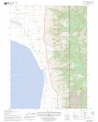 US Forest Service - Topo Crane Creek, OR FSTopo Legacy digital map