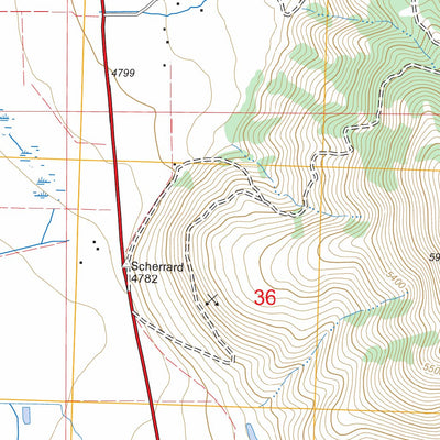 US Forest Service - Topo Crane Creek, OR FSTopo Legacy digital map