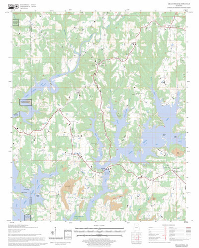 US Forest Service - Topo Crane Hill, AL FSTopo Legacy digital map