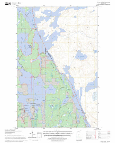 US Forest Service - Topo Crane Lake, MN FSTopo Legacy digital map