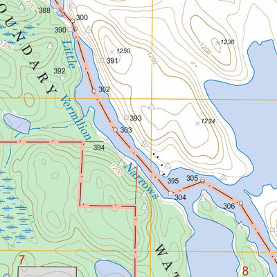 US Forest Service - Topo Crane Lake, MN FSTopo Legacy digital map
