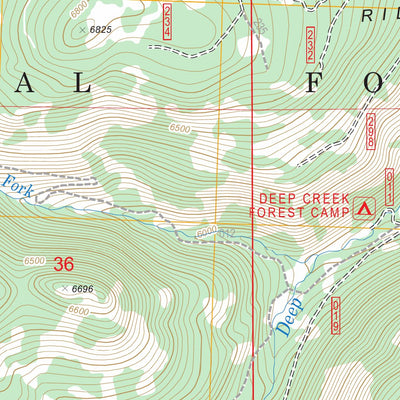 US Forest Service - Topo Crane Mountain, OR FSTopo Legacy digital map