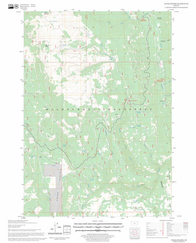 US Forest Service - Topo Crane Prairie, OR FSTopo Legacy digital map