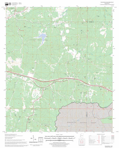US Forest Service - Topo Cranfield, MS FSTopo Legacy digital map