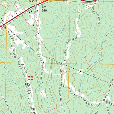 US Forest Service - Topo Cranfield, MS FSTopo Legacy digital map