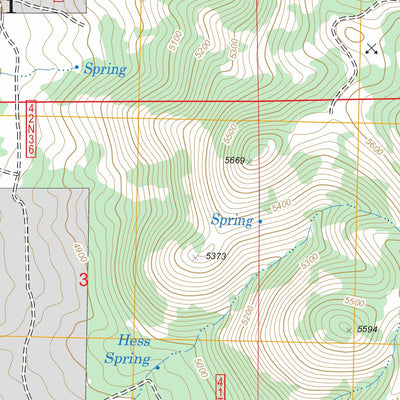 US Forest Service - Topo Crank Mountain, CA FSTopo Legacy digital map