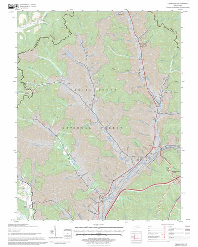 US Forest Service - Topo Cranston, KY FSTopo Legacy digital map