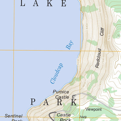 US Forest Service - Topo Crater Lake East, OR FSTopo Legacy digital map