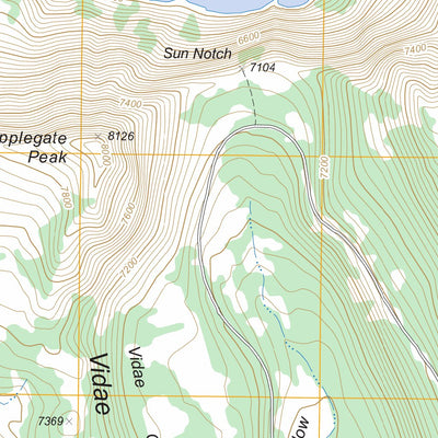 US Forest Service - Topo Crater Lake East, OR FSTopo Legacy digital map