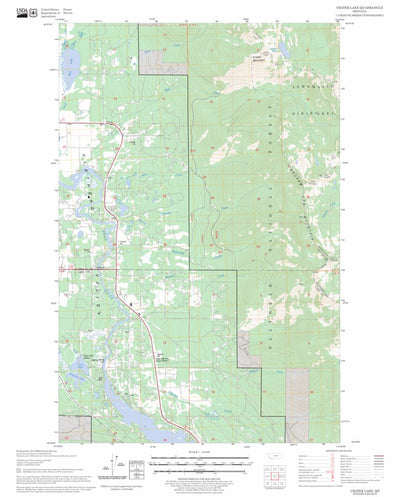 US Forest Service - Topo Crater Lake, MT FSTopo Legacy digital map