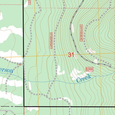 US Forest Service - Topo Crater Lake, MT FSTopo Legacy digital map
