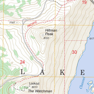 US Forest Service - Topo Crater Lake West, OR FSTopo Legacy digital map