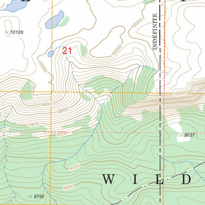 US Forest Service - Topo Crater Lake, WY FSTopo Legacy digital map