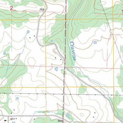 US Forest Service - Topo Cravens, AR FSTopo Legacy digital map