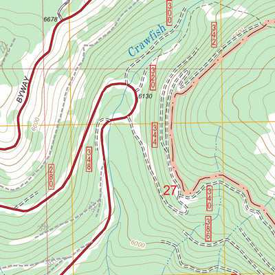 US Forest Service - Topo Crawfish Lake, OR FSTopo Legacy digital map