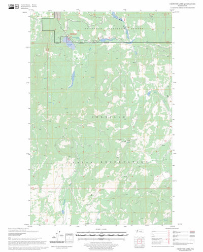 US Forest Service - Topo Crawfish Lake, WA FSTopo Legacy digital map