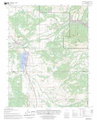 US Forest Service - Topo Crawford, CO FSTopo Legacy digital map