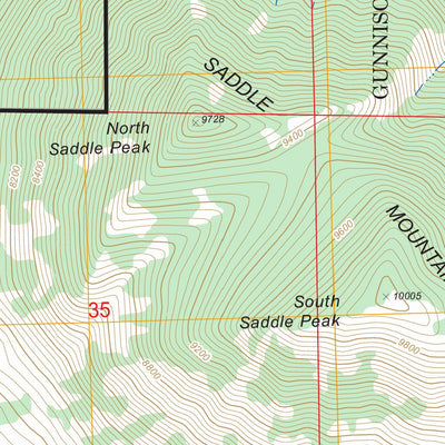 US Forest Service - Topo Crawford, CO FSTopo Legacy digital map