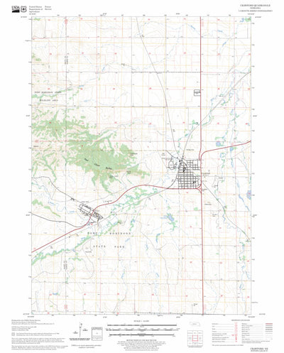 US Forest Service - Topo Crawford, NE FSTopo Legacy digital map