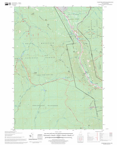 US Forest Service - Topo Crawford Notch, NH FSTopo Legacy digital map